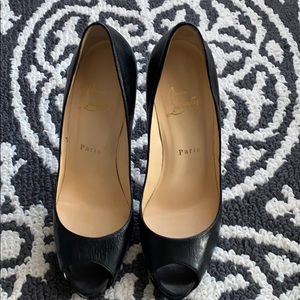 Authentic Christian Louboutin peep toe pumps